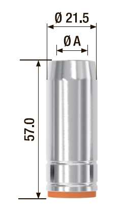 Fubag Газовое сопло D= 15.0 мм FB 250 (5 шт.) FB250.N.15.0 MAG фото, изображение