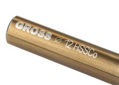 Сверло спиральное по металлу, 12 мм, HSS-Co Gross Сверла по металлу спиральные фото, изображение